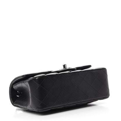 Chanel Lambskin Quilted Mini Rectangular Flap Black 4 of 12