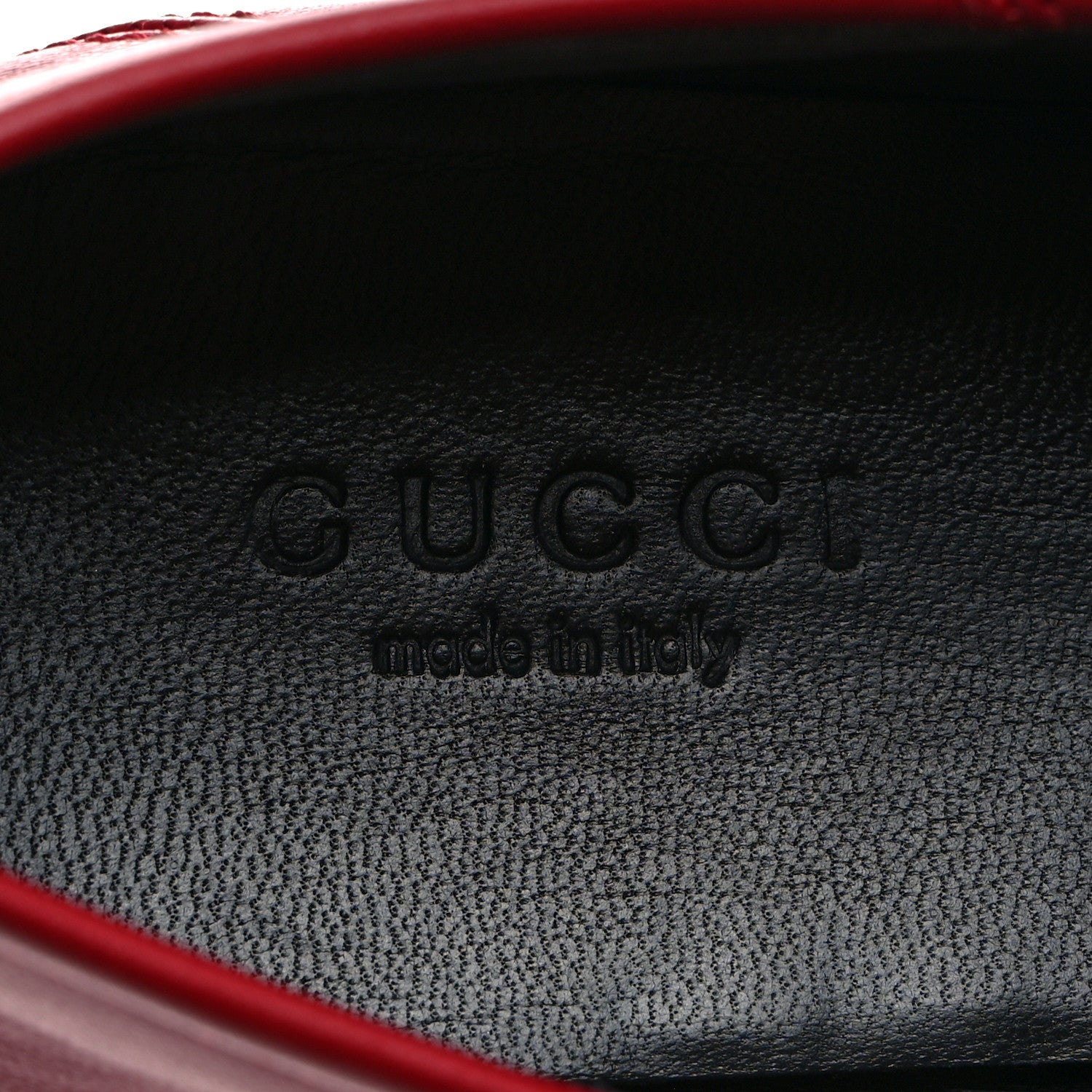 Gucci Lambskin Womens Brixton Horsebit Loafers 35 Hibiscus Red 6 of 9