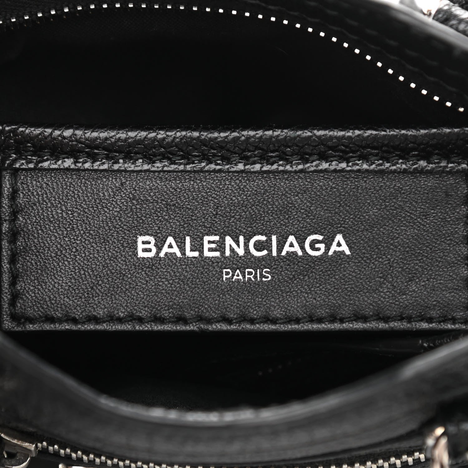 Balenciaga Chevre Silver Metallic Edge Hardware Nano City Black 6 of 10