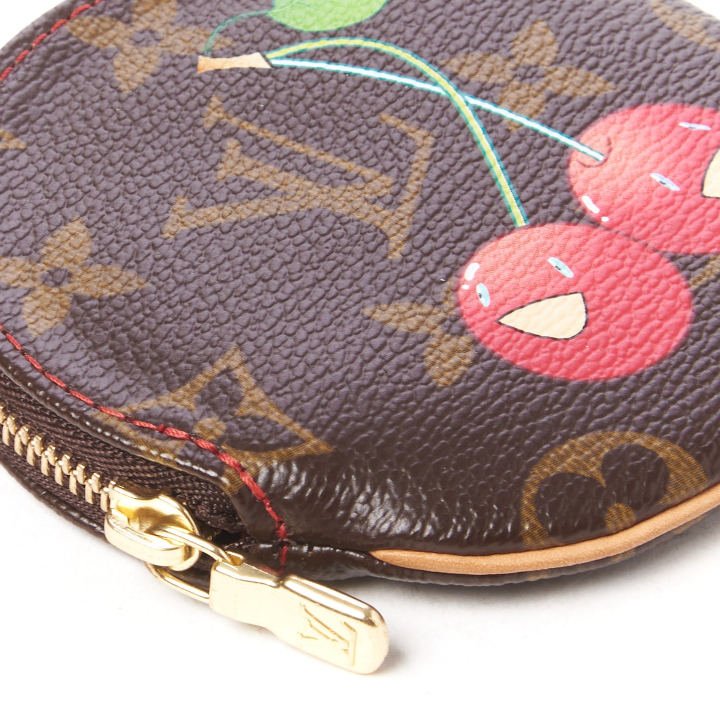Monogram Cerises Round Coin Purse