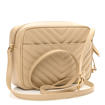 Saint Laurent Calfskin Matelasse Monogram Lou Camera Bag Ivoire Naturel 3 of 10