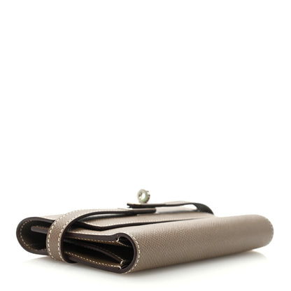 Hermes Epsom Medium Kelly Wallet Etoupe 4 of 6