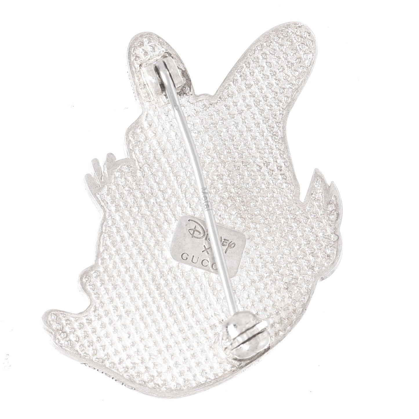 X DISNEY Sterling Silver Enamel Daisy Duck Brooch