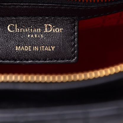 Christian Dior Lambskin Cannage Large Lady Dior Black 6 of 11