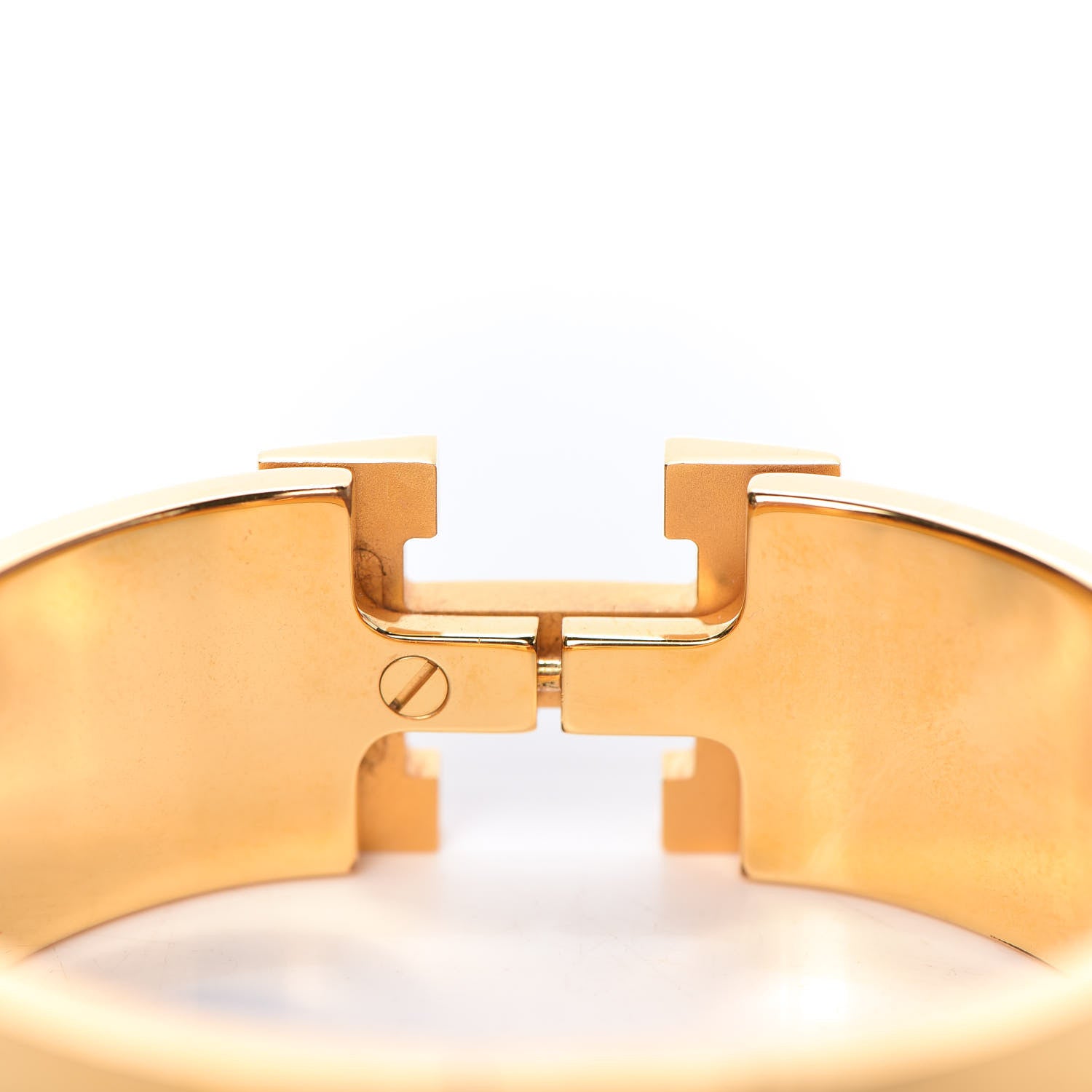 Hermes Enamel Wide Clic Clac H Bracelet GM White 6 of 6