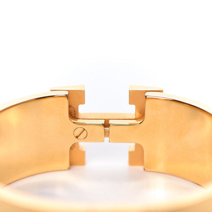 Hermes Enamel Wide Clic Clac H Bracelet GM White 6 of 6