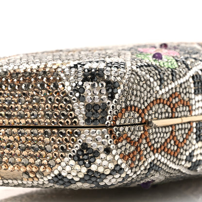 Judith Leiber Crystal Minaudiere Clutch Silver Multicolor 10 of 14