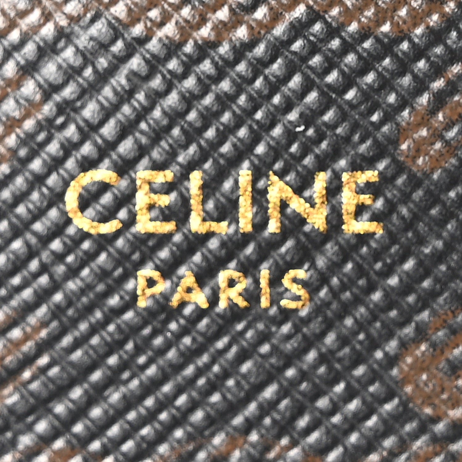 Celine Triomphe Canvas Lambskin Wallet On Strap Tan 6 of 10