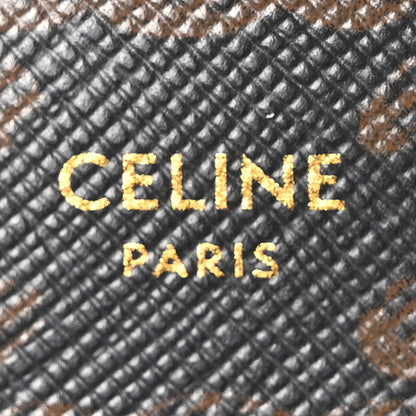 Celine Triomphe Canvas Lambskin Wallet On Strap Tan 6 of 10