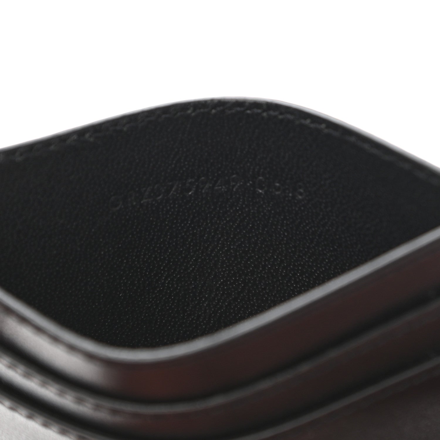 Saint Laurent Calfskin Studded Credit Card Case Black 7 of 7