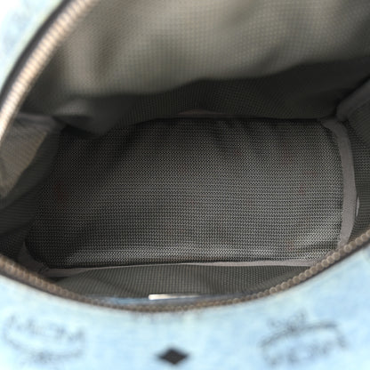 MCM Visetos Side Stud Mini Stark Bebe Boo Backpack Blue 5 of 12