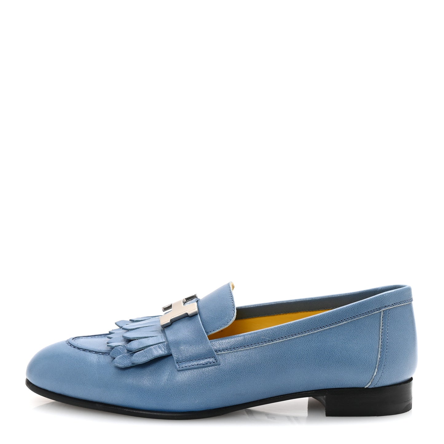 Goatskin Womens Royal Loafers 35 Bleu Faience