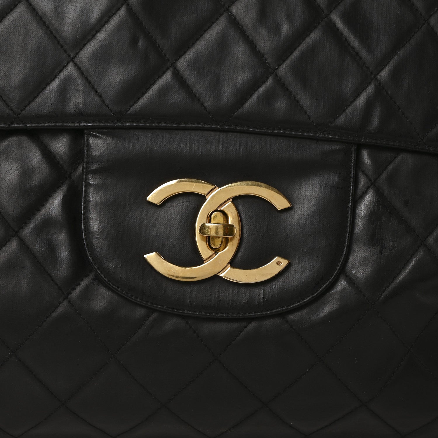 Chanel Vinyl XXL Jumbo Maxi Flap Bag 8 of 10