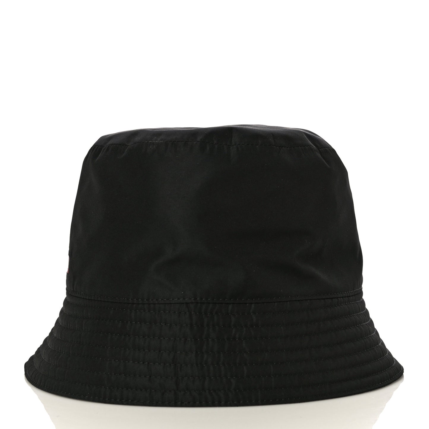 Technical Nylon Linea Rossa Bucket Hat XL Black