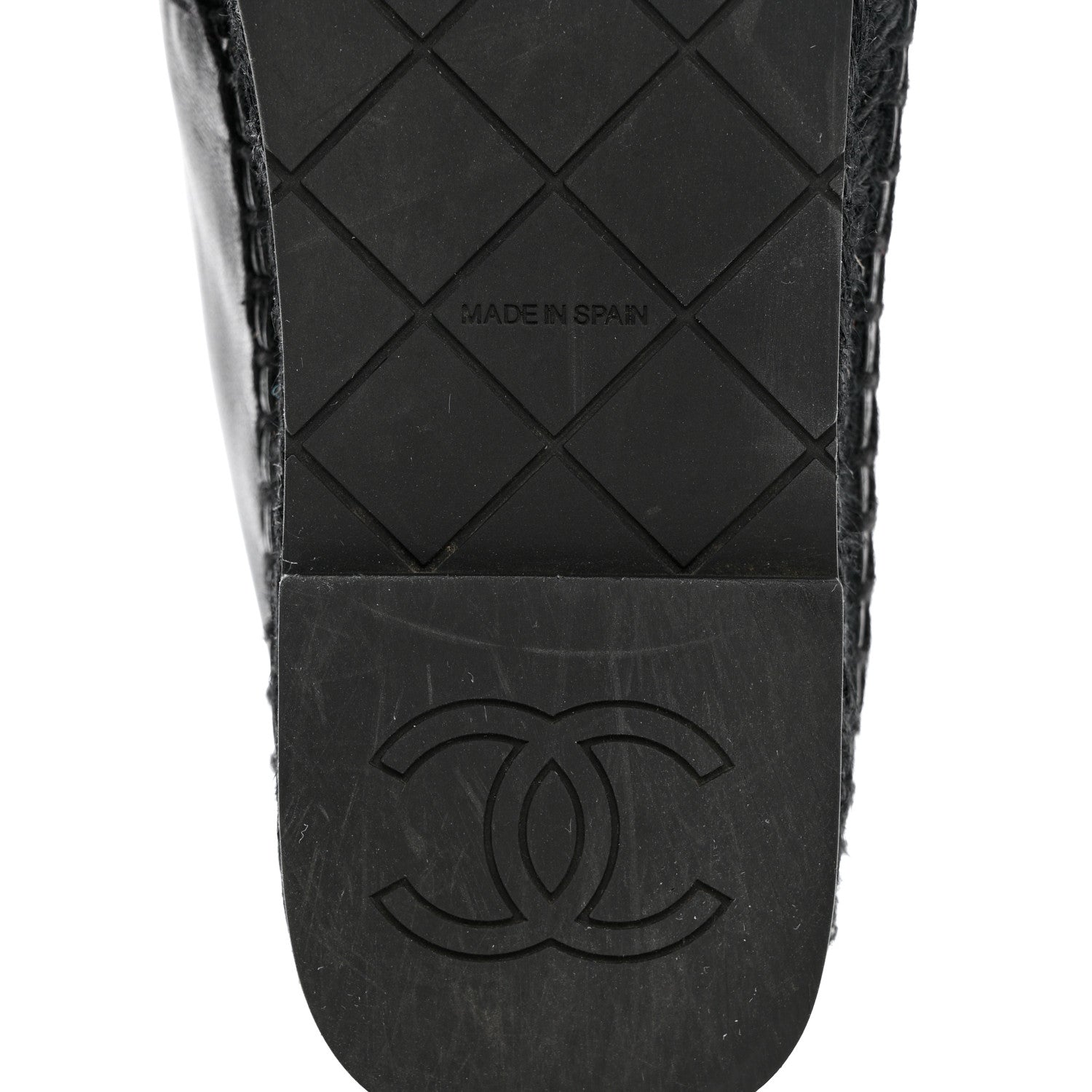 Chanel Lambskin Quilted CC Logo Espadrilles 41 Black 6 of 10