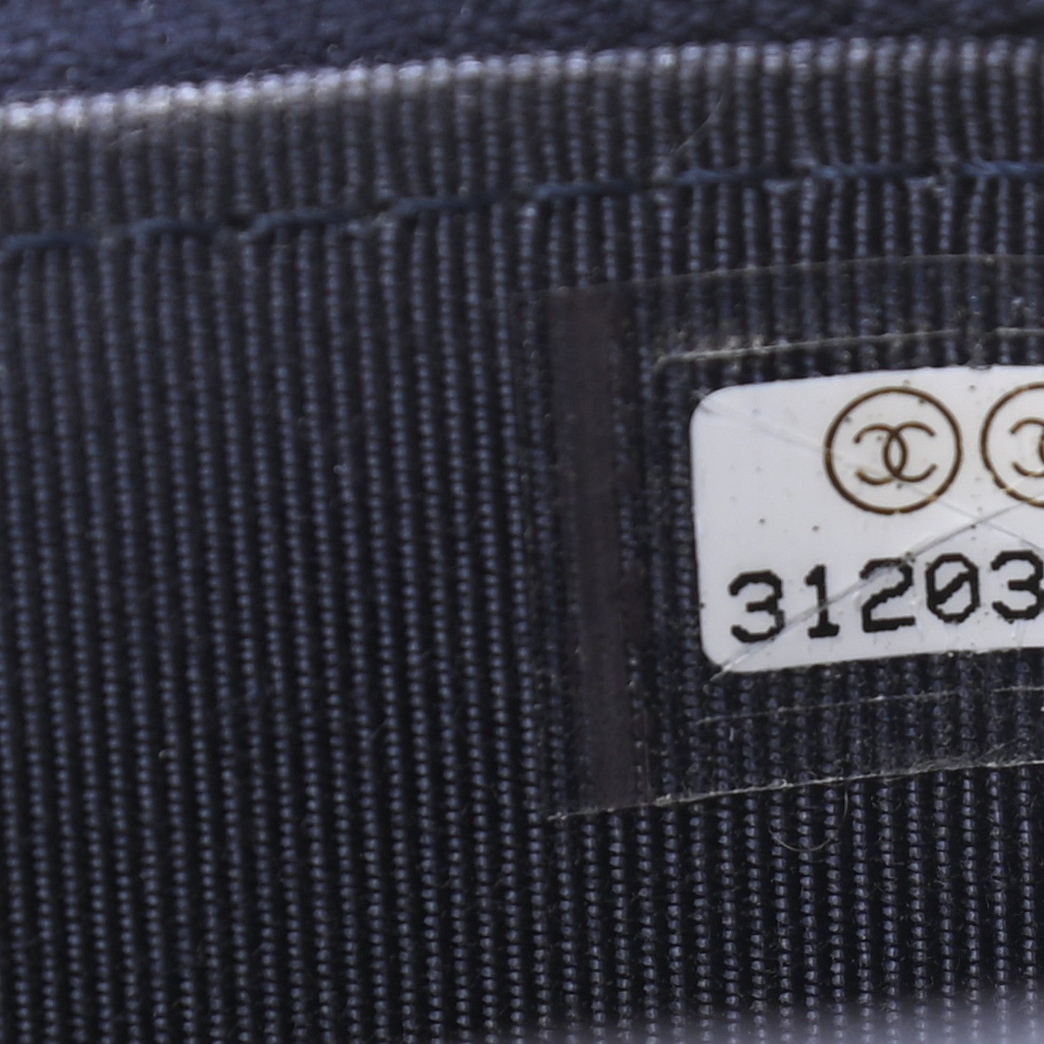 Chanel Caviar Quilted Mini Vanity Case With Chain Navy Blue 7 of 11