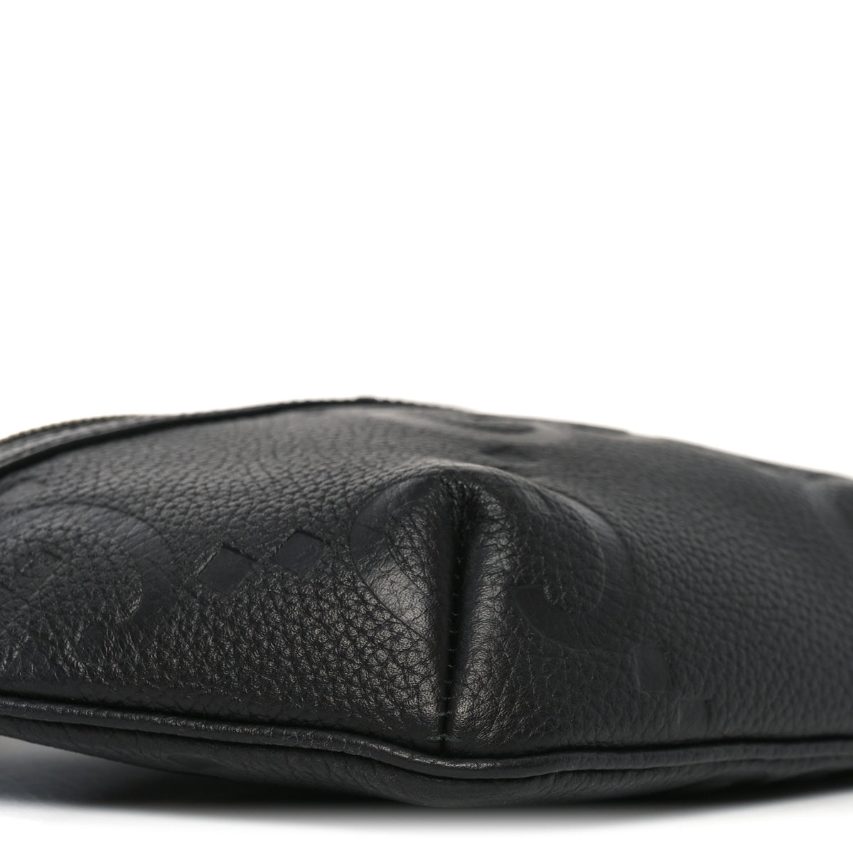 Gucci Piuma Calfskin Jumbo GG Embossed Small Belt Bag Black 9 of 10