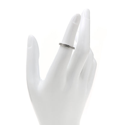 Van Cleef & Arpels Platinum Diamond 2.1mm Romance Wedding Band Ring 50 5.25 2 of 5