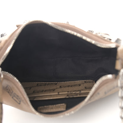 Balenciaga Coated Canvas BB Monogram Le Cagole Mini Purse With Chain Beige Brown 5 of 11