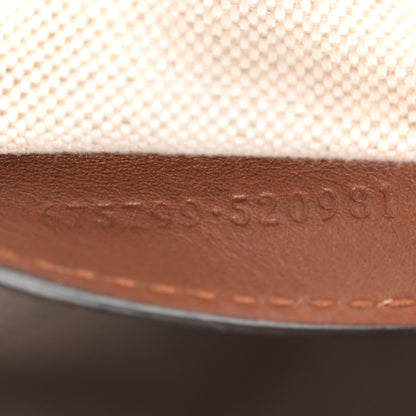 Gucci New Canvas Charisma Calfskin Crystal GG Monogram Mini Jackie 1961 Hobo Camel Ebony 7 of 11