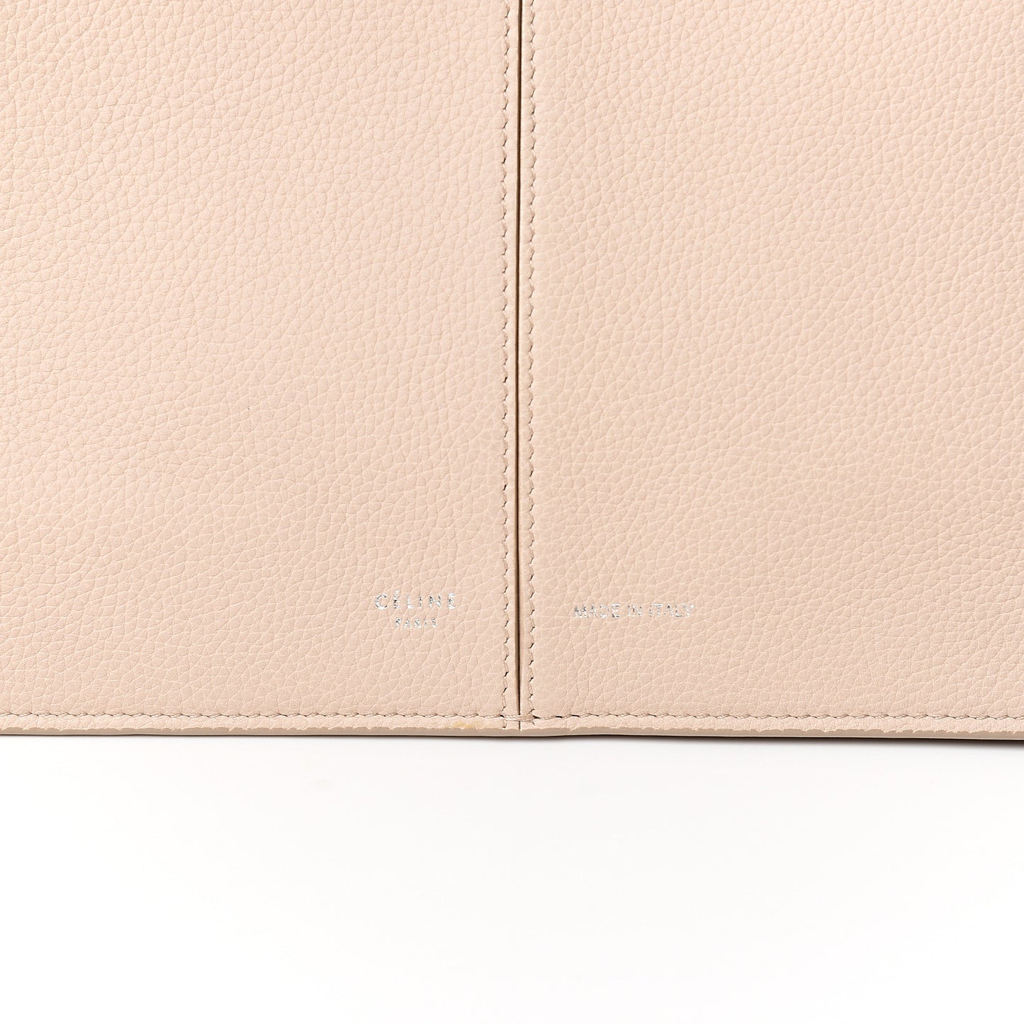 Baby Grained Calfskin Small Tri-Fold Bag Powder