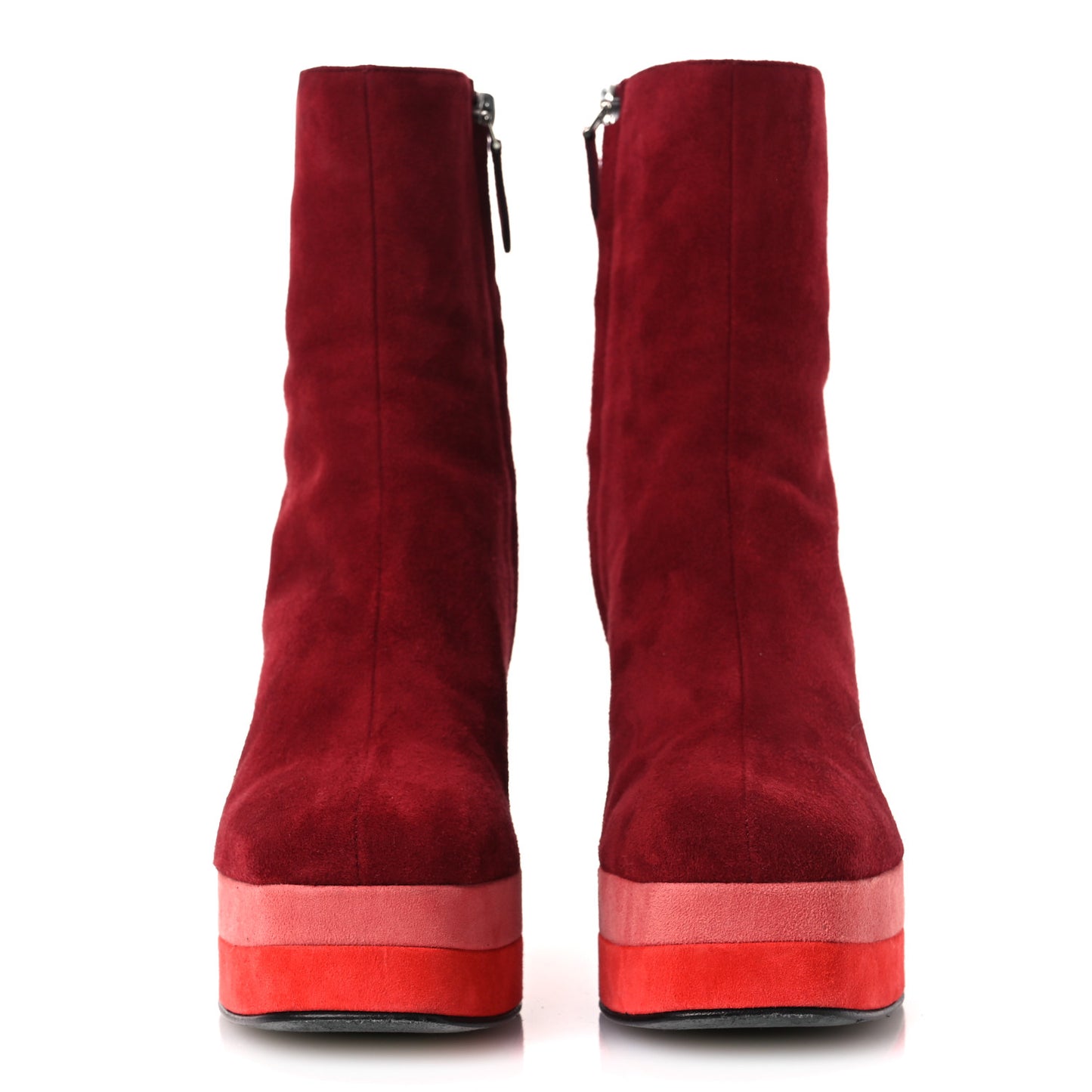 Suede Goatskin Womens Wedge Boot 36