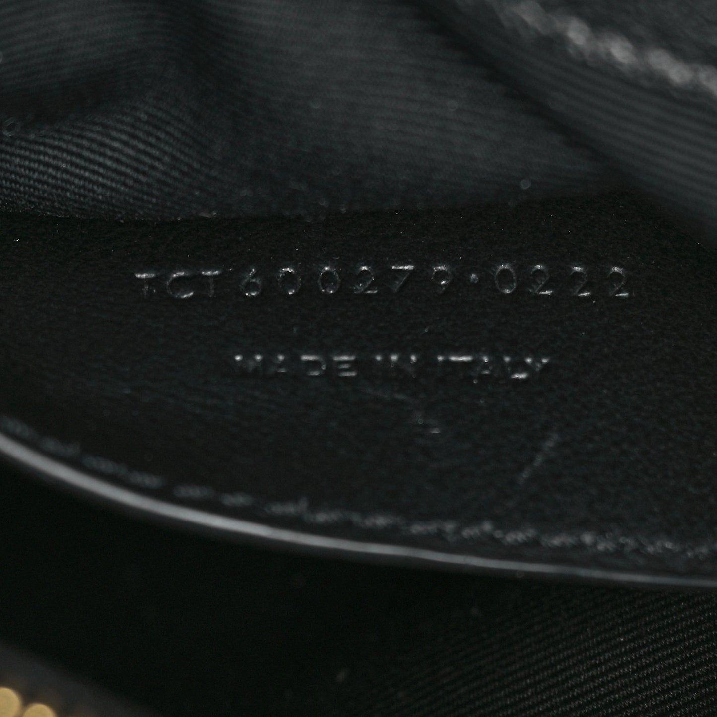 Sheepskin Matelasse Chevron Monogram Medium College Bag Black