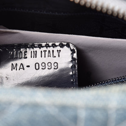 Christian Dior Denim Cannage Medium Lady Dior Light Blue 8 of 10