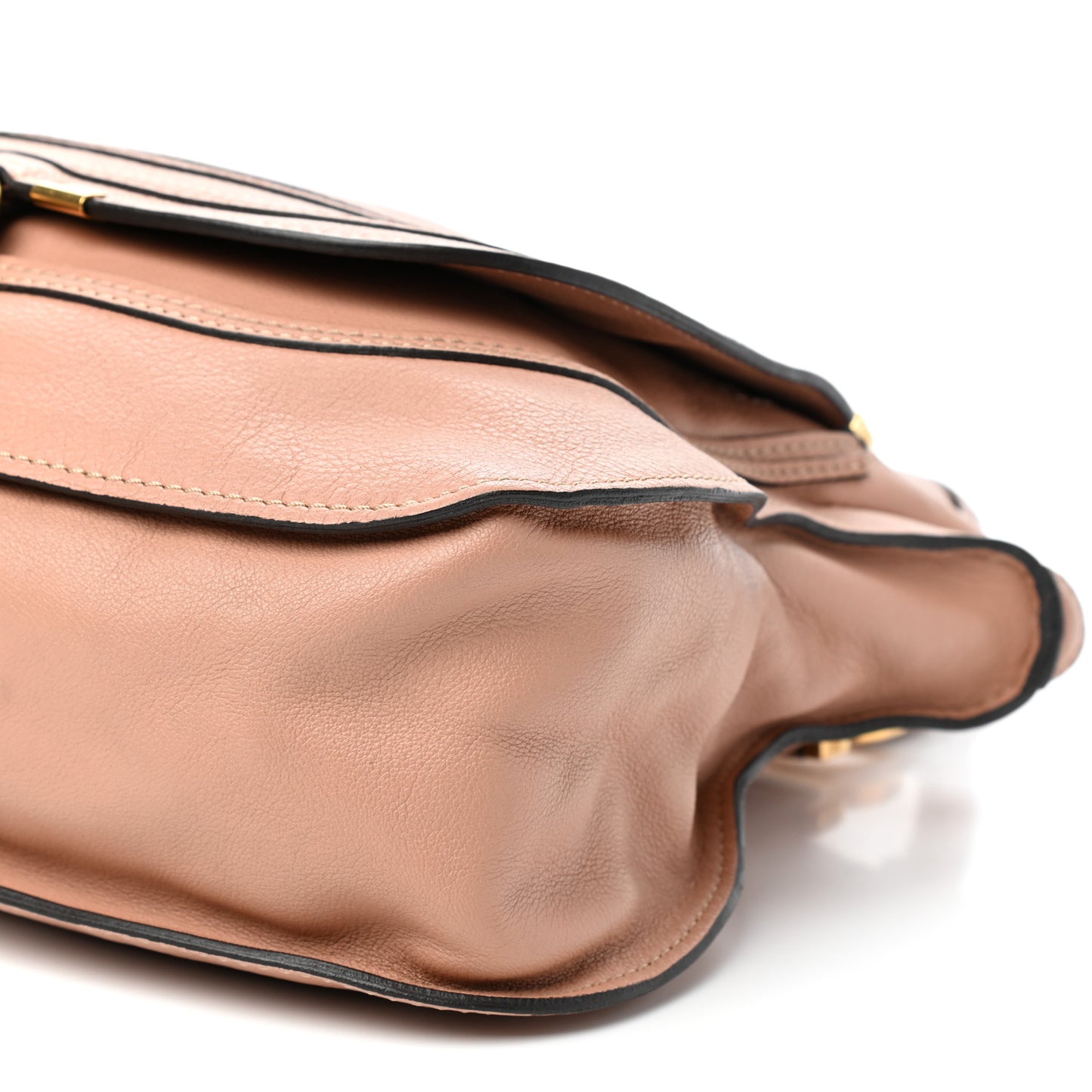 Calfskin Medium Marcie Satchel Peach Pink