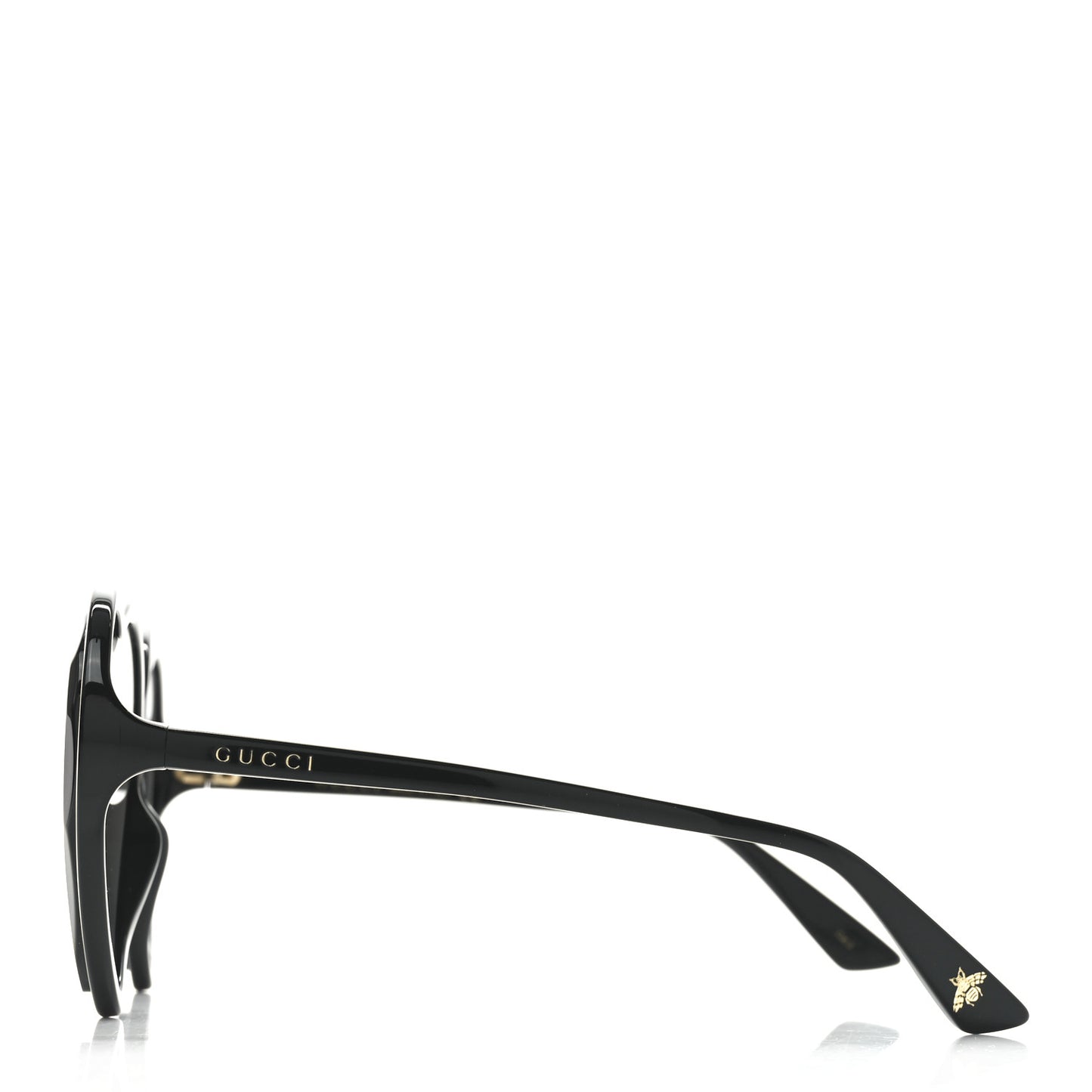Acetate Hollywood Forever Heart Sunglasses GG0360S Black