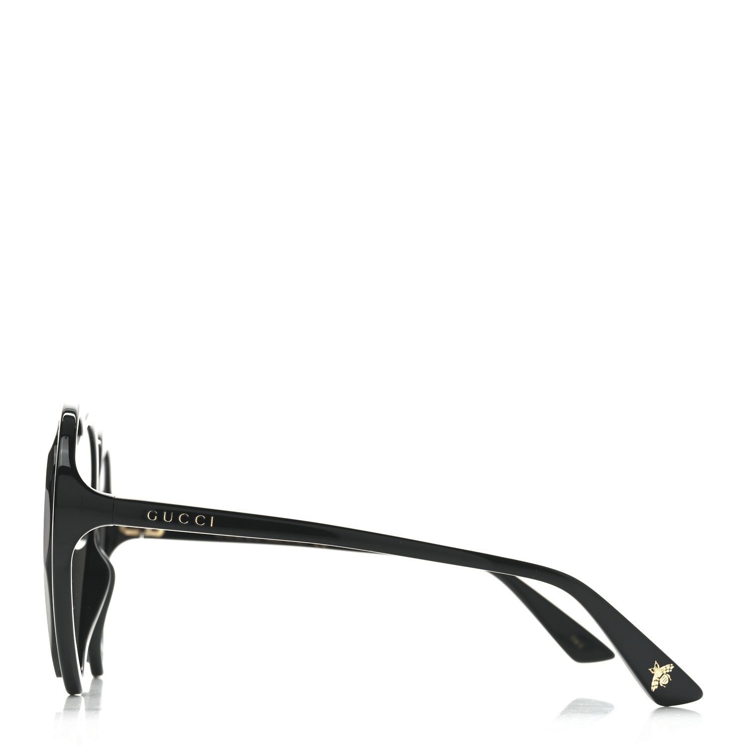 Gucci Acetate Hollywood Forever Heart Sunglasses GG0360S Black 3 of 7