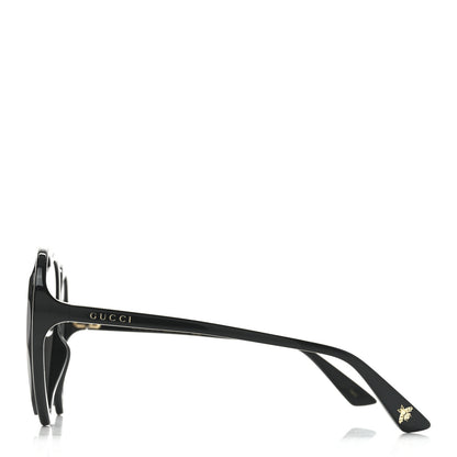 Gucci Acetate Hollywood Forever Heart Sunglasses GG0360S Black 3 of 7