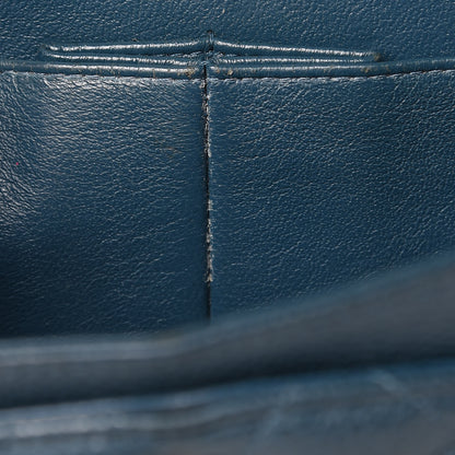 Chanel Caviar Quilted Medium Double Flap Dark Turquoise 13 of 13