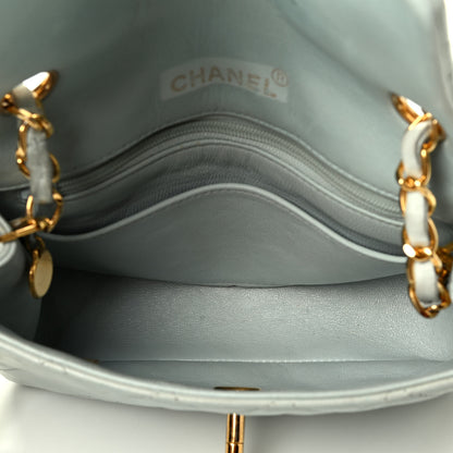 Chanel Lambskin Quilted Mini Square Flap Blue 4 of 4