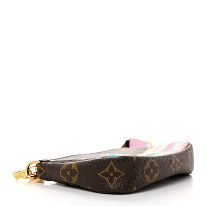 Louis Vuitton Monogram 2016 Christmas Animation Mini Pochette Accessories Rose Ballerine 4 of 7