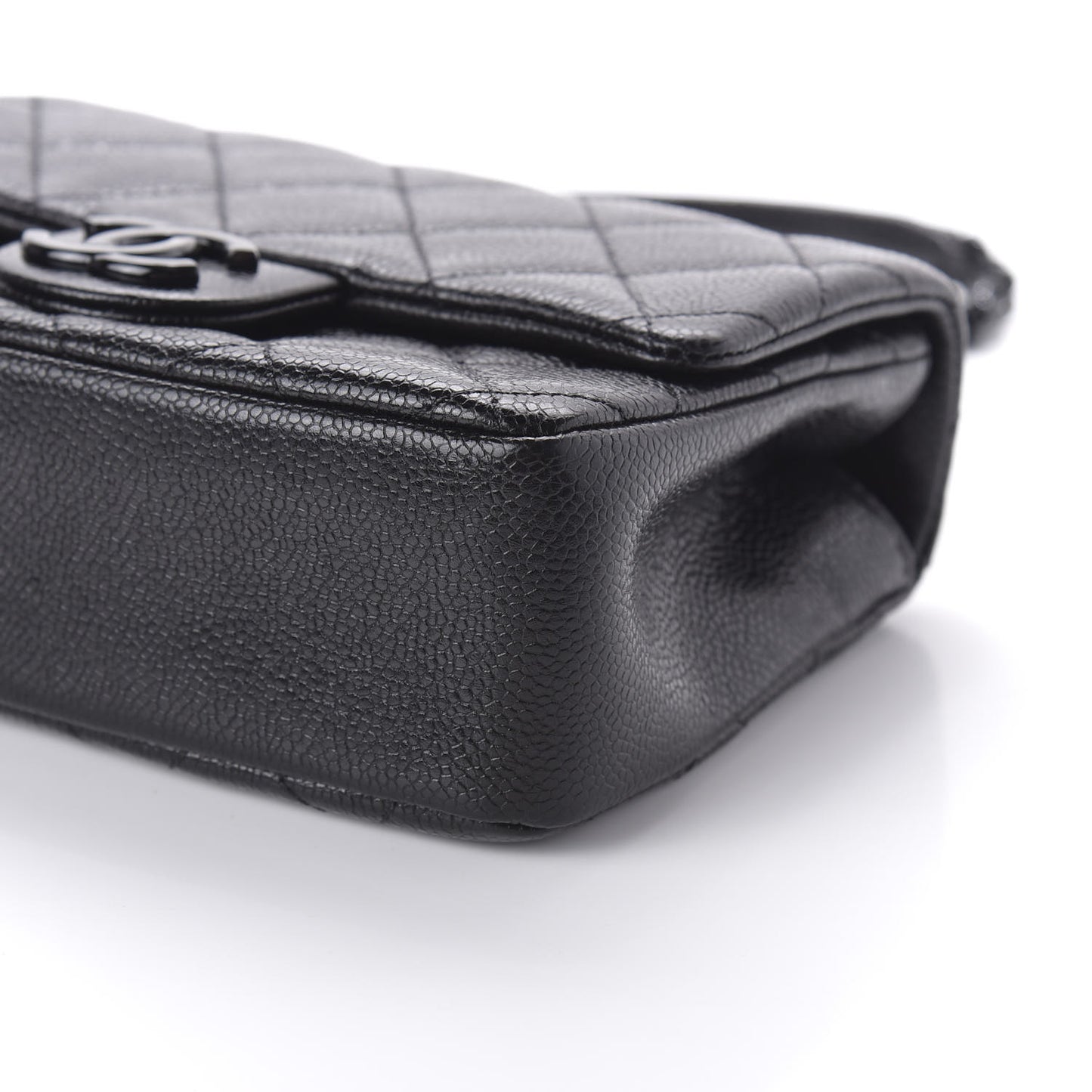Caviar Quilted Incognito Mini Square Flap Black