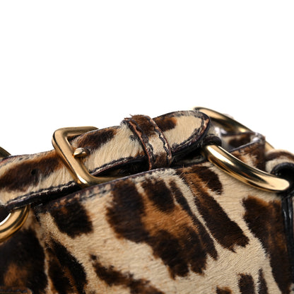 Prada Cavallino Leopard Print Shoulder Bag Avorio 19 of 21