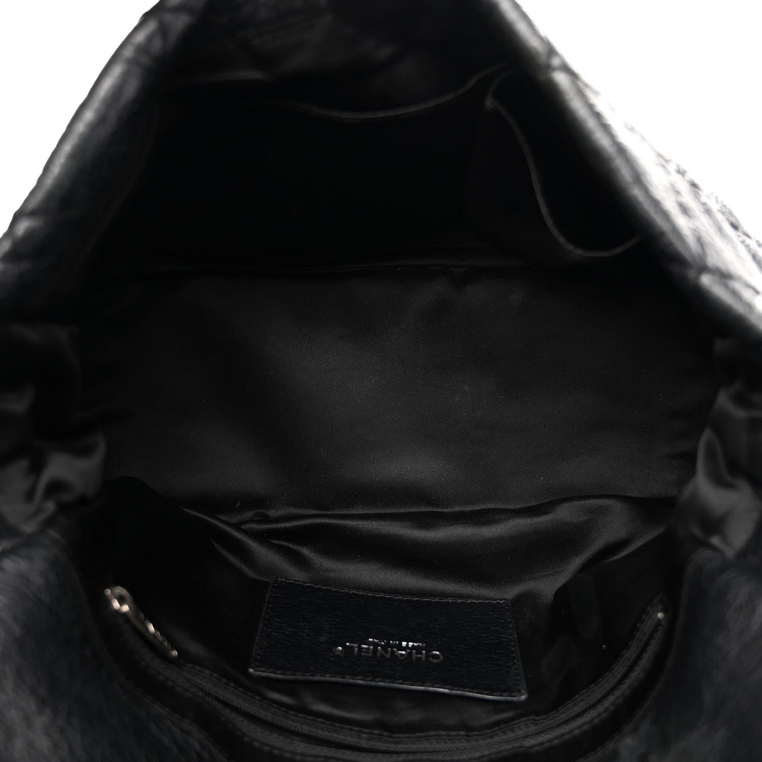 Chanel Glazed Calfskin Stitched On The Road Flap Black 5 of 12