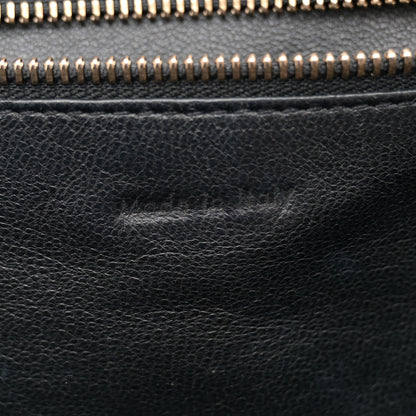 Celine Smooth Calfskin Tweed Tartan Mini Luggage Midnight 7 of 16