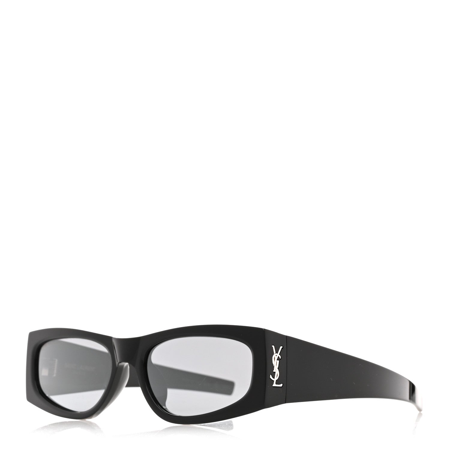 Saint Laurent Acetate Rectangle SL M140/F Sunglasses Black 1 of 9