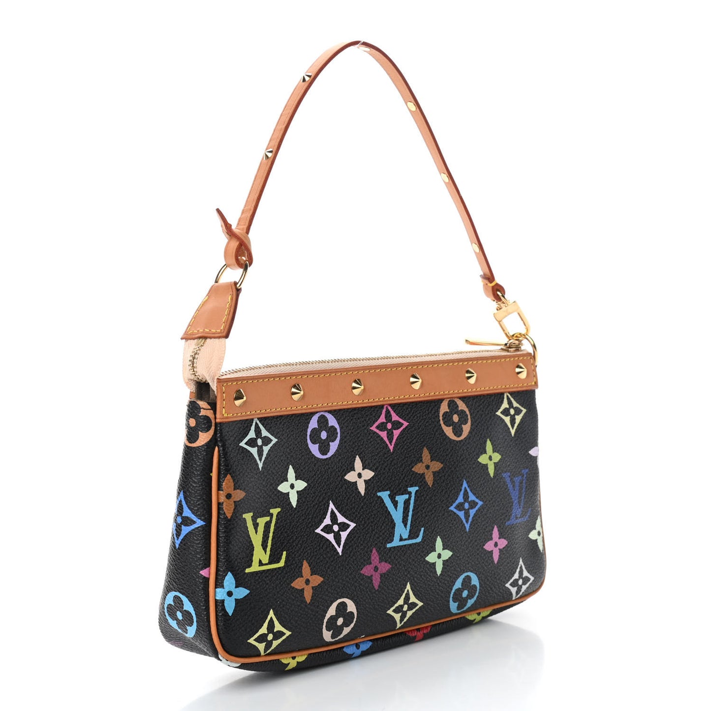 Monogram Multicolor Pochette Accessories Black