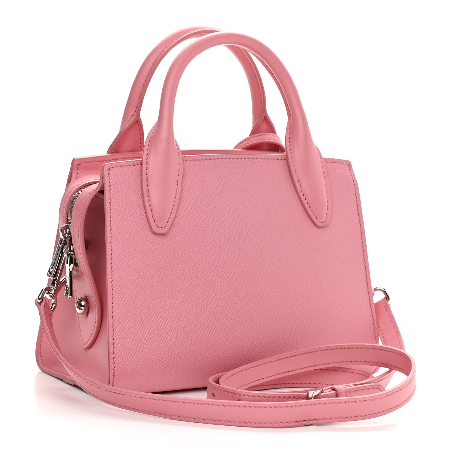 Prada Saffiano Cuir Small Kristen Petalo 3 of 12