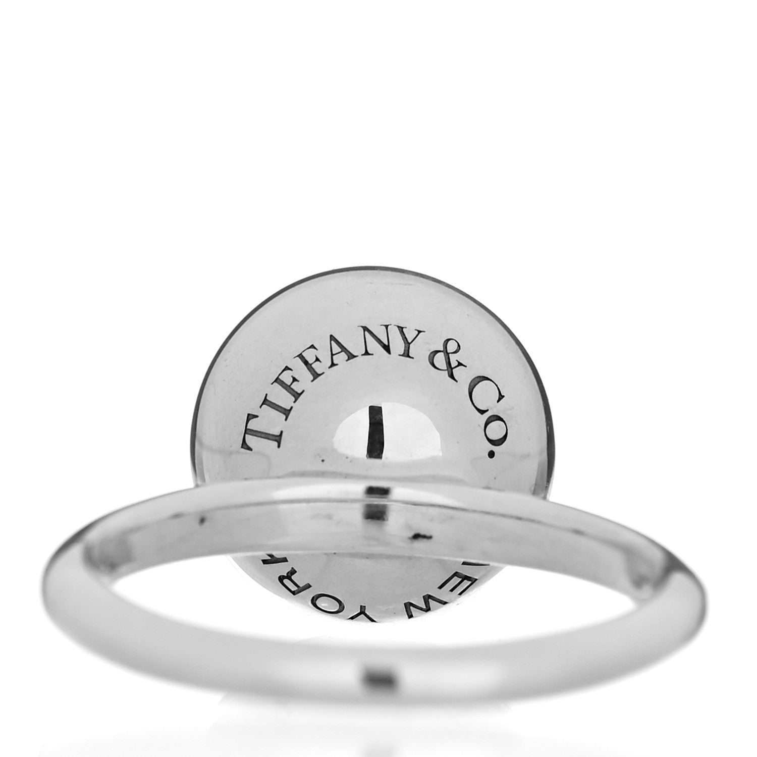 Tiffany Sterling Silver 12mm HardWear Ball Ring 53 6.5 5 of 8