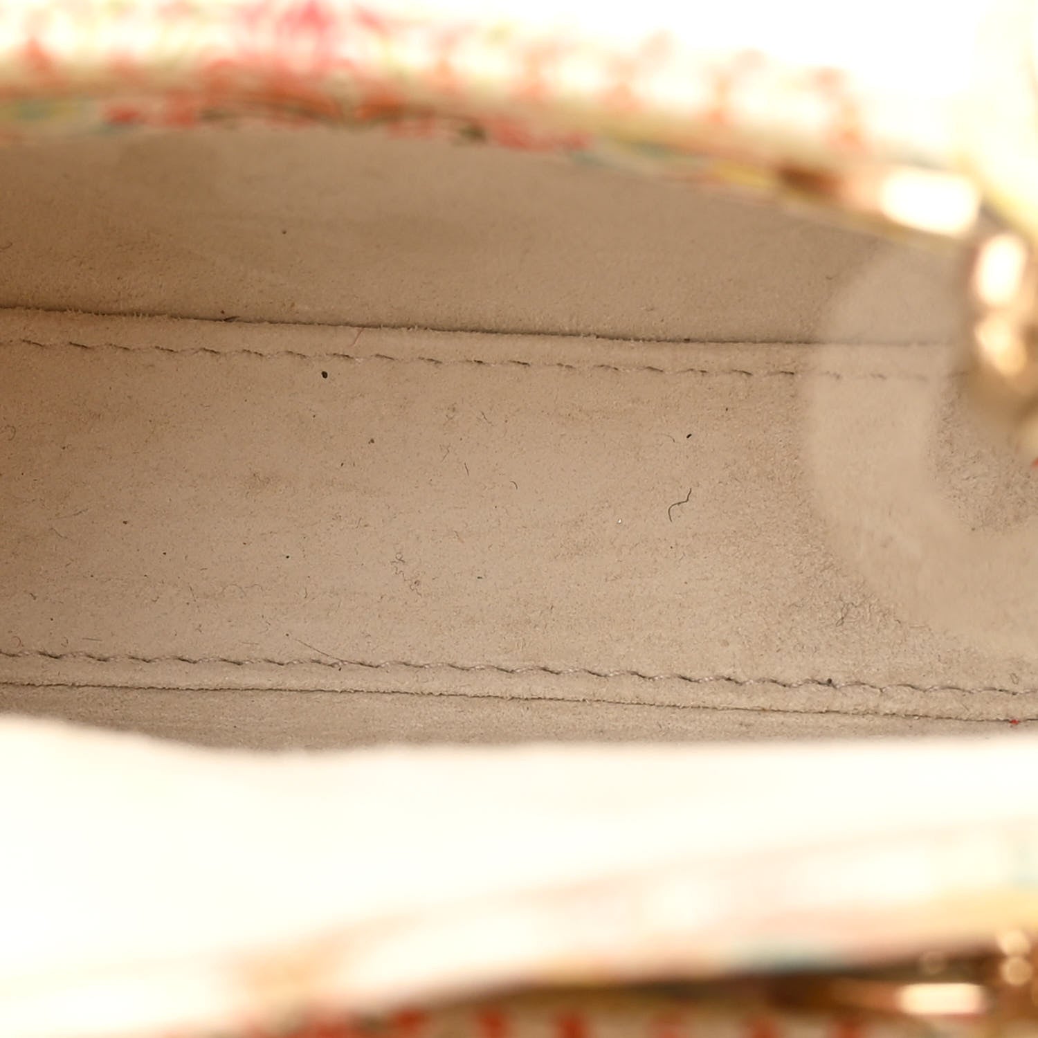 Christian Dior Calfskin Embroidered Mini Lady Dior White Multicolor 5 of 11