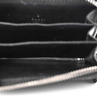 Gucci Guccissima Zip Around Card Case Black 5 of 14