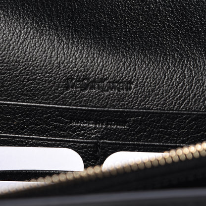 Saint Laurent Calfskin Monogram Belle de Jour Chain Clutch Black 7 of 12