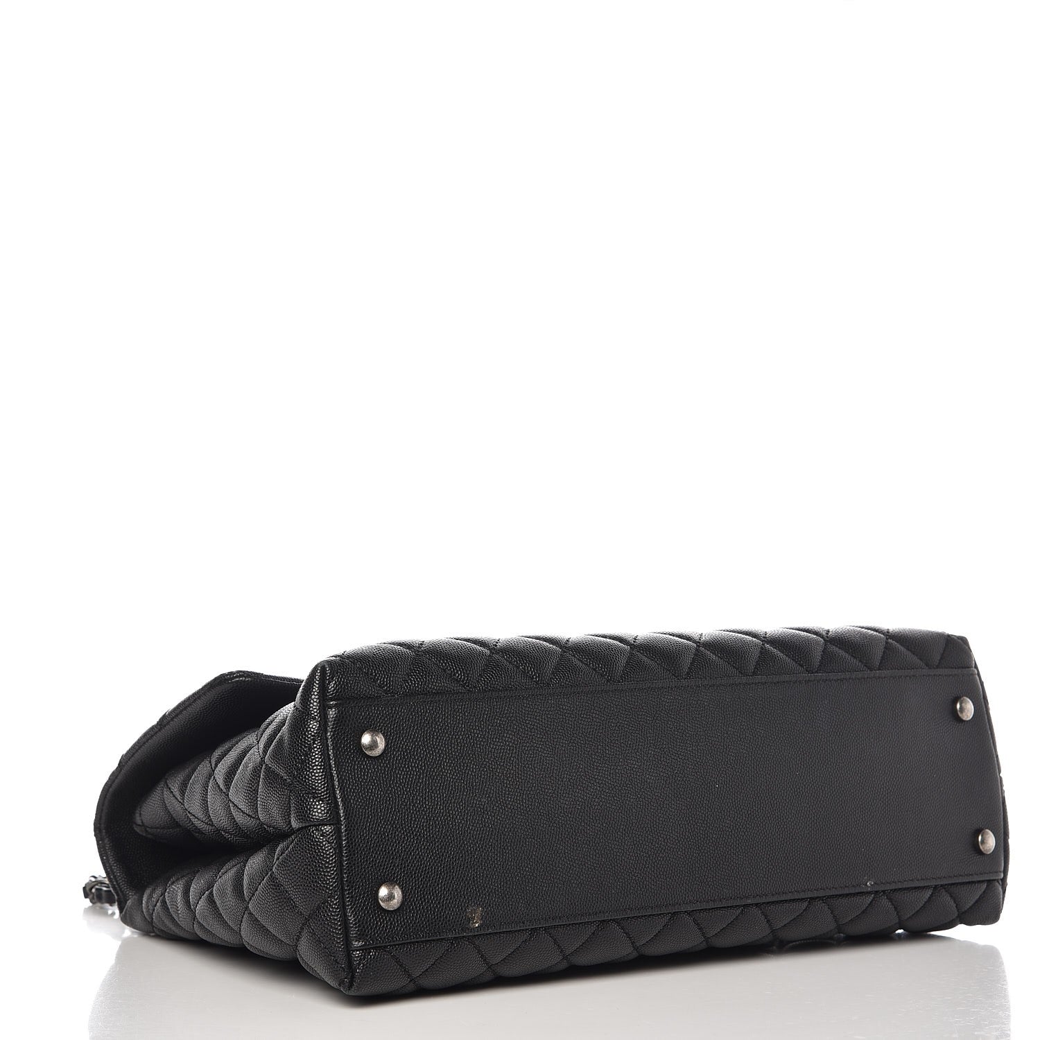 Chanel Caviar Quilted Medium Coco Handle Flap Black 4 of 9