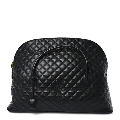 Saint Laurent Calfskin Quilted ES Giant Travel Bag Black 1 of 9