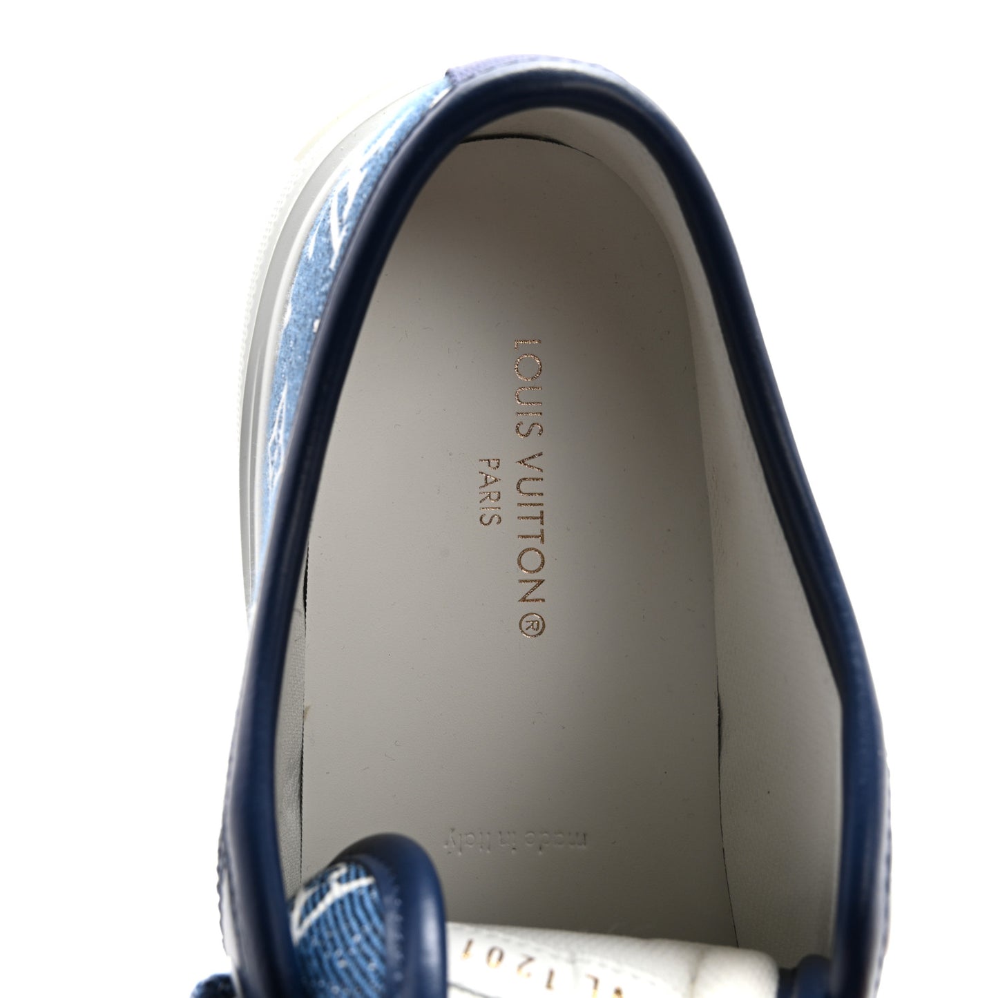 Denim Monogram Squad Sneakers 40 Marine