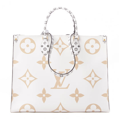 Louis Vuitton Monogram Giant Onthego GM Kaki Beige 1 of 8